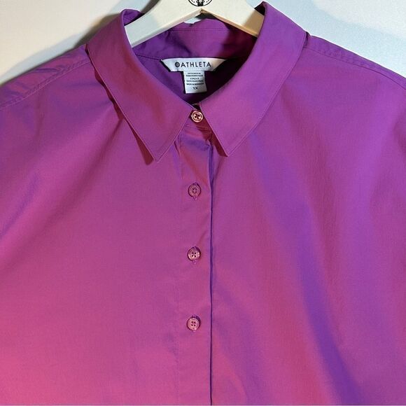 ATHLETA PURPLE Button-Down/Long Sleeve 1X - Picture 5 of 13